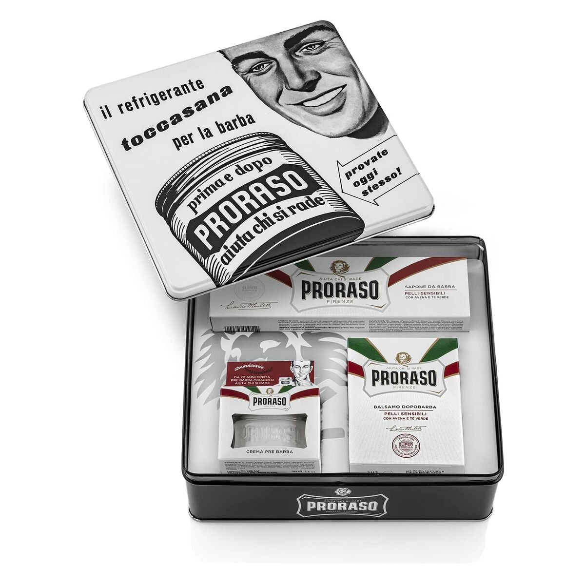 Shaving Set Proraso PELLI SENSIBLI 3 Pieces-1